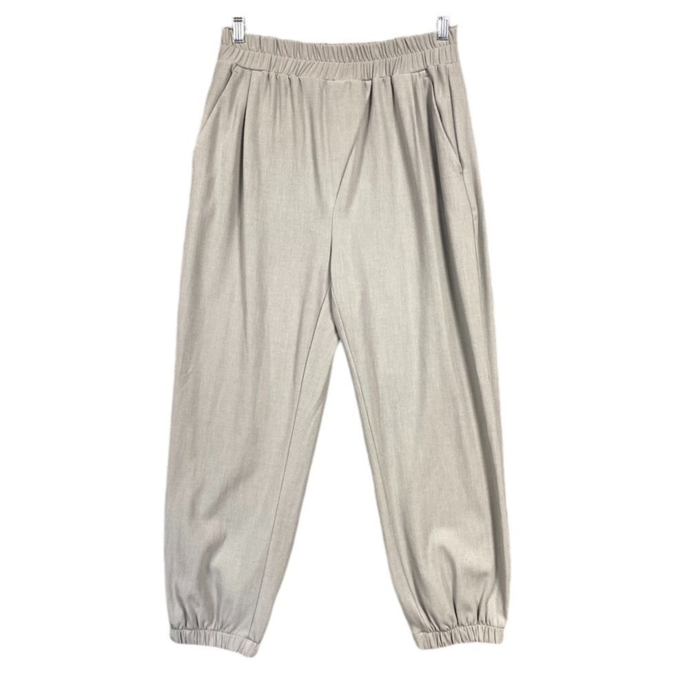 NEW Zara Jogger Pant Womens Size Large Elastic Waist Pull On Criss Cross